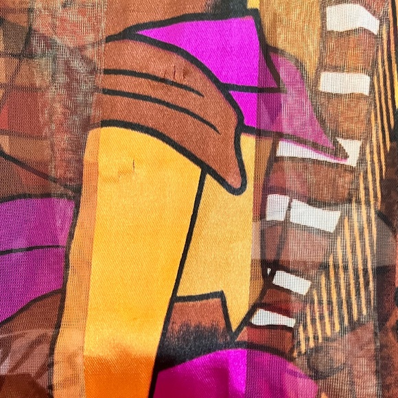 Cubism Surrealism Picasso Vintage Scarf - Picture 5 of 12